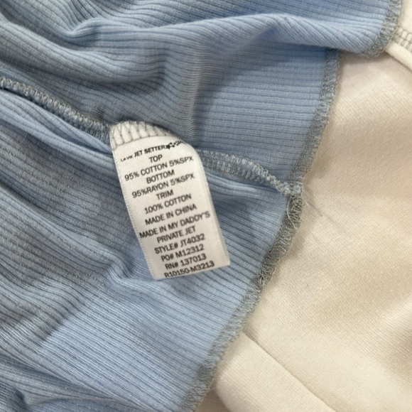 La Vie Jet Setter Meet Me In Saint Tropez Tank Top White Ruffle Bottom size 4-5 - Picture 8 of 8